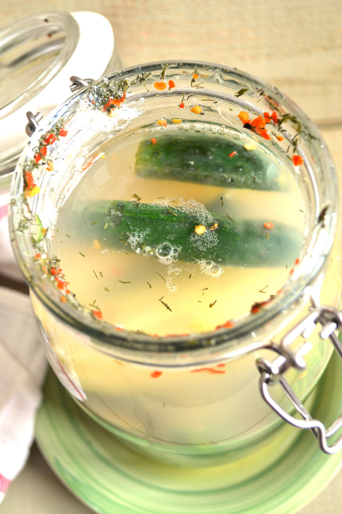 Probiotic Half Sour Pickles Recipe