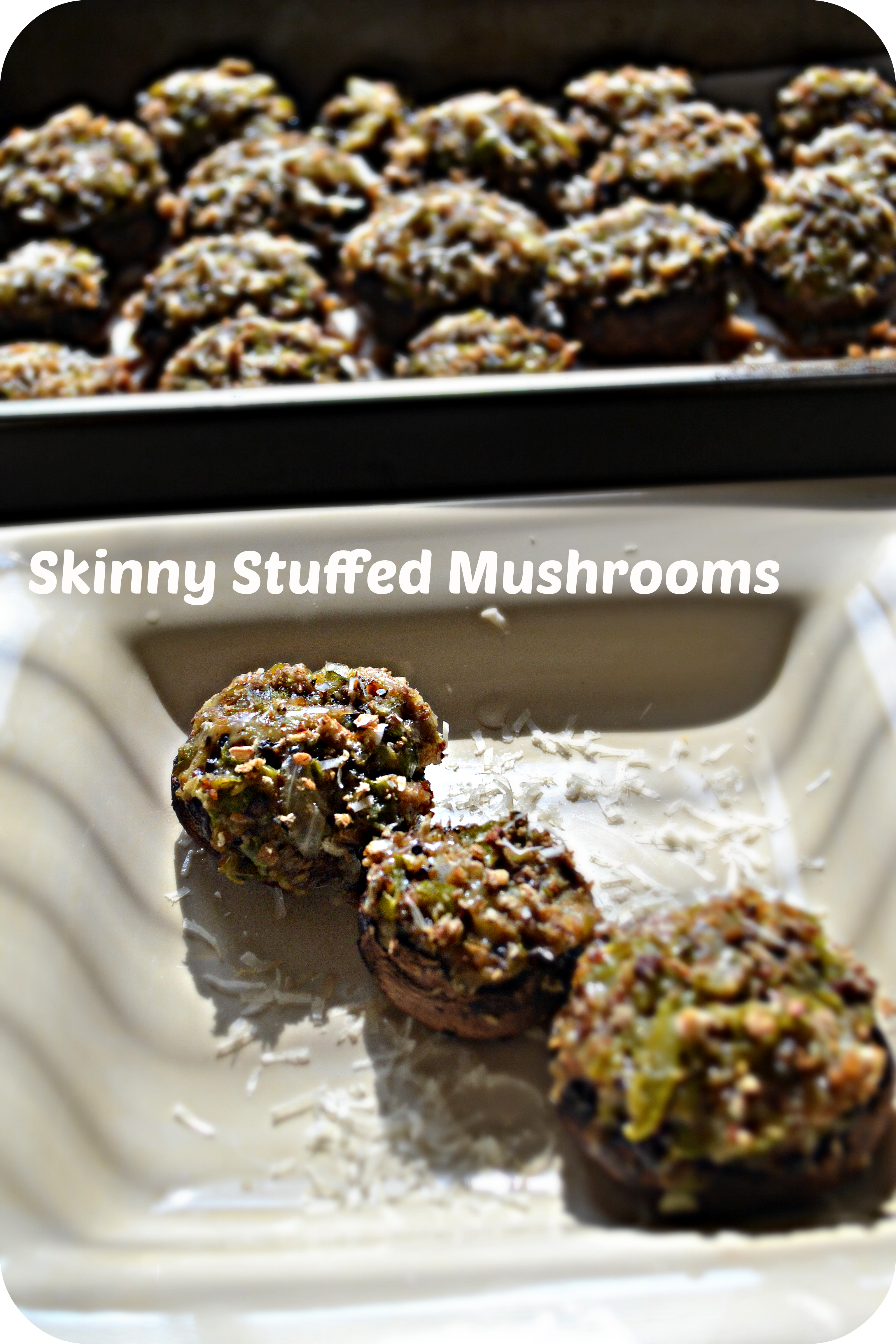 Skinny Stuffed Mushrooms