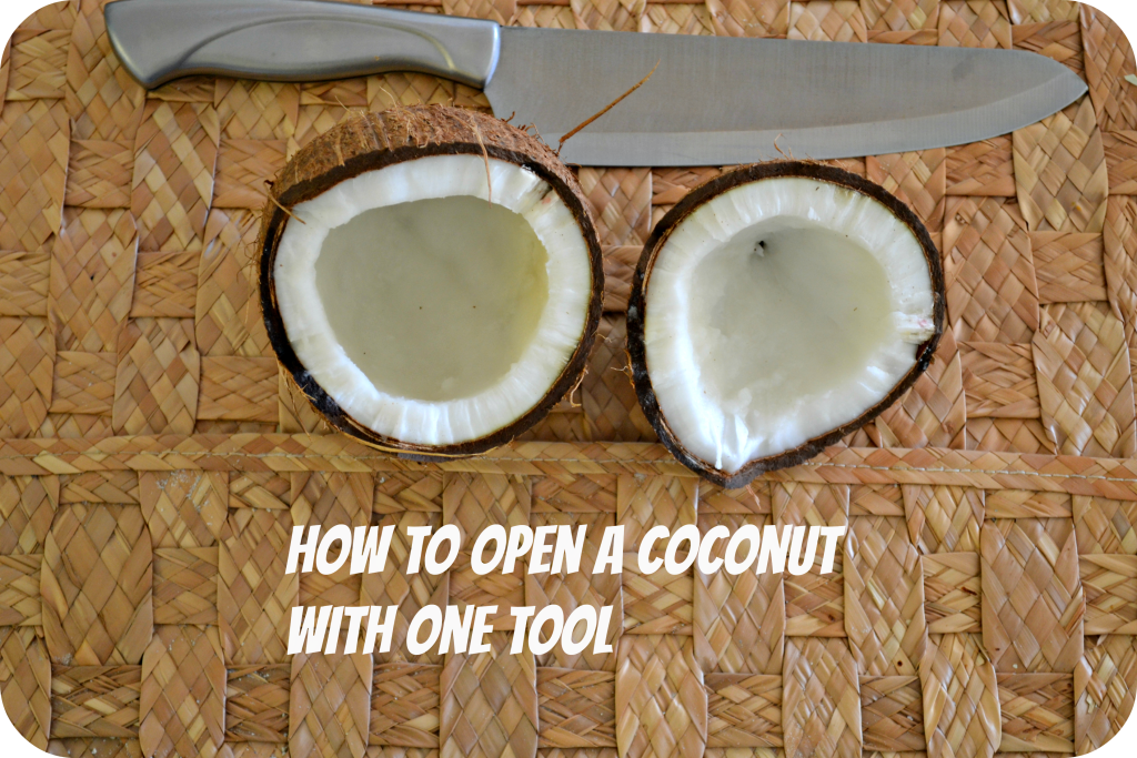 How To open a Coconut with One tool