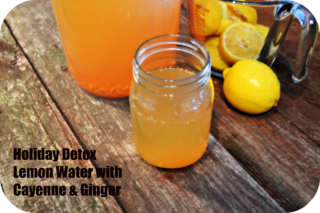 LEMON CAYENNE GINGER DETOX WATER