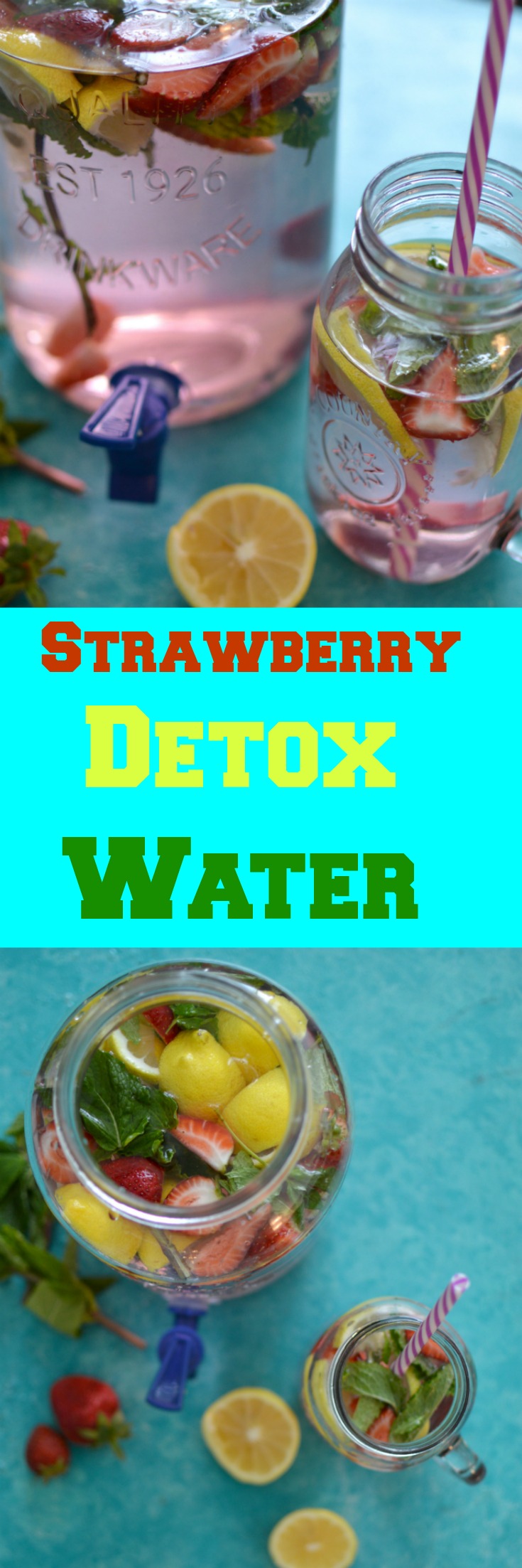 You will absolutely love this Skinny Strawberry Mint Detox water. This Drink actually will Control Your Blood Sugar Levels But It Also is filled with Loads Of Vitamins And Antioxidants. This drink will help flush toxins from your system right away. You'll gain more energy while not compromising on your health!