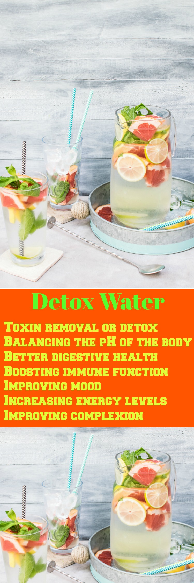 Weight Loss plateau? Try this Immune Boosting Detox Water that will help flush your system of unwanted toxins. Reduce belly bloat and hydrate you.