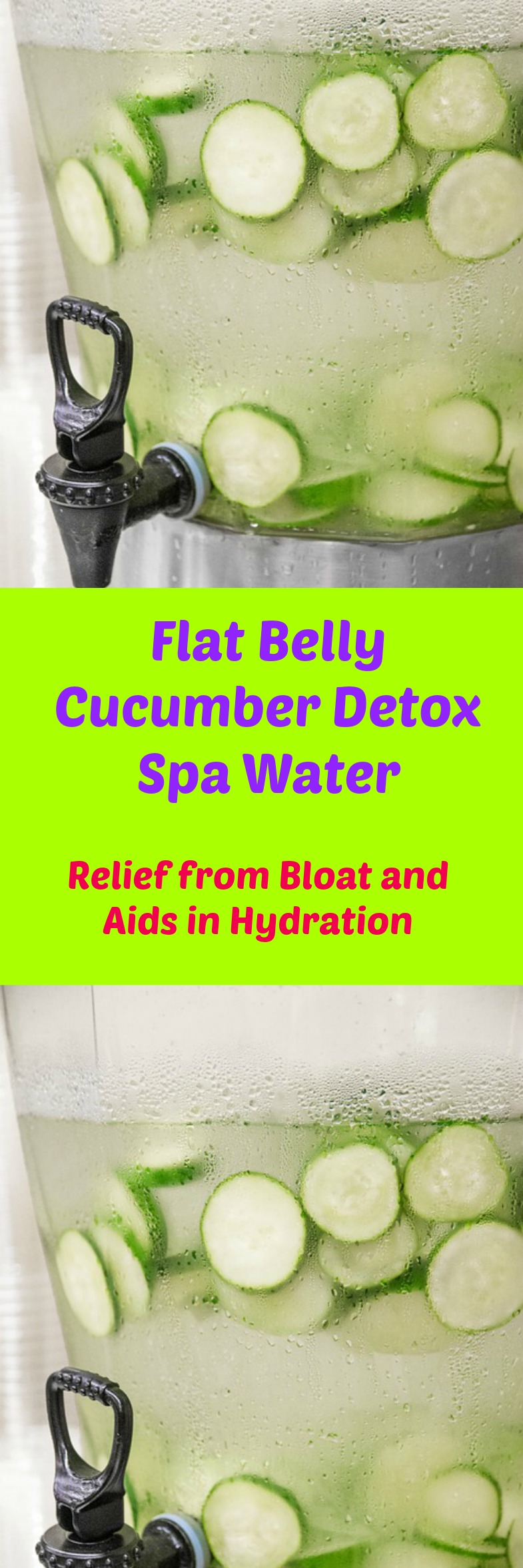 How to relieve bloating with Flat Belly Cucumber and Ginger Spa Water. Cleanse and lose weight with this fat burning recipe to cleanse your liver and achieve a flat belly.