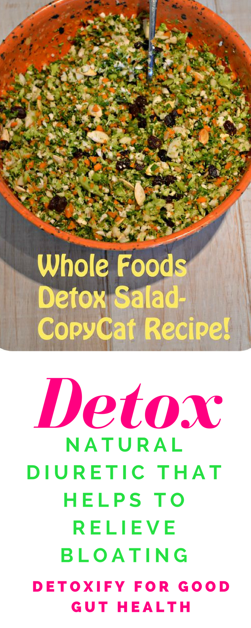 Clean Eating Whole Foods Detox Salad.Cleanses and helps with weight loss. 
