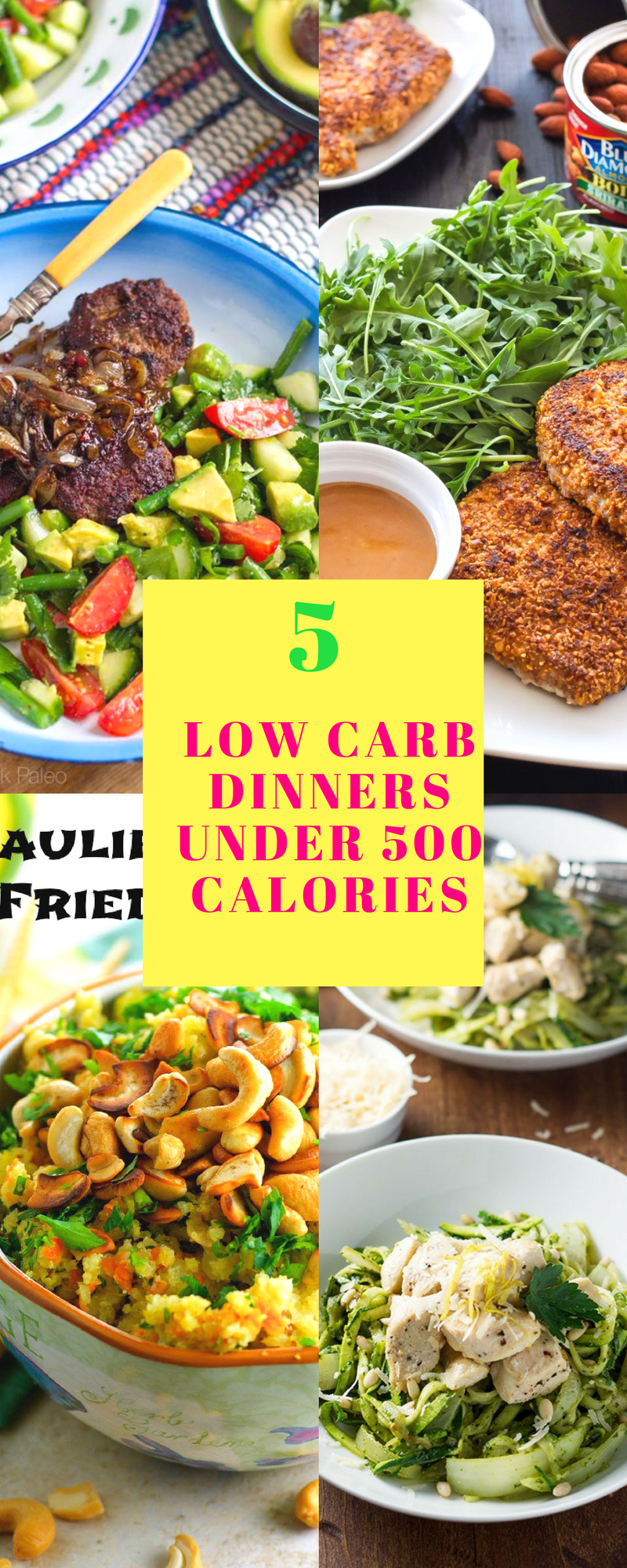 Slay your weight loss goals with these 5 dinners that are low carb, healthy and under 500 calories. Following a Keto or Paleo diet, these meals are the perfect solution.