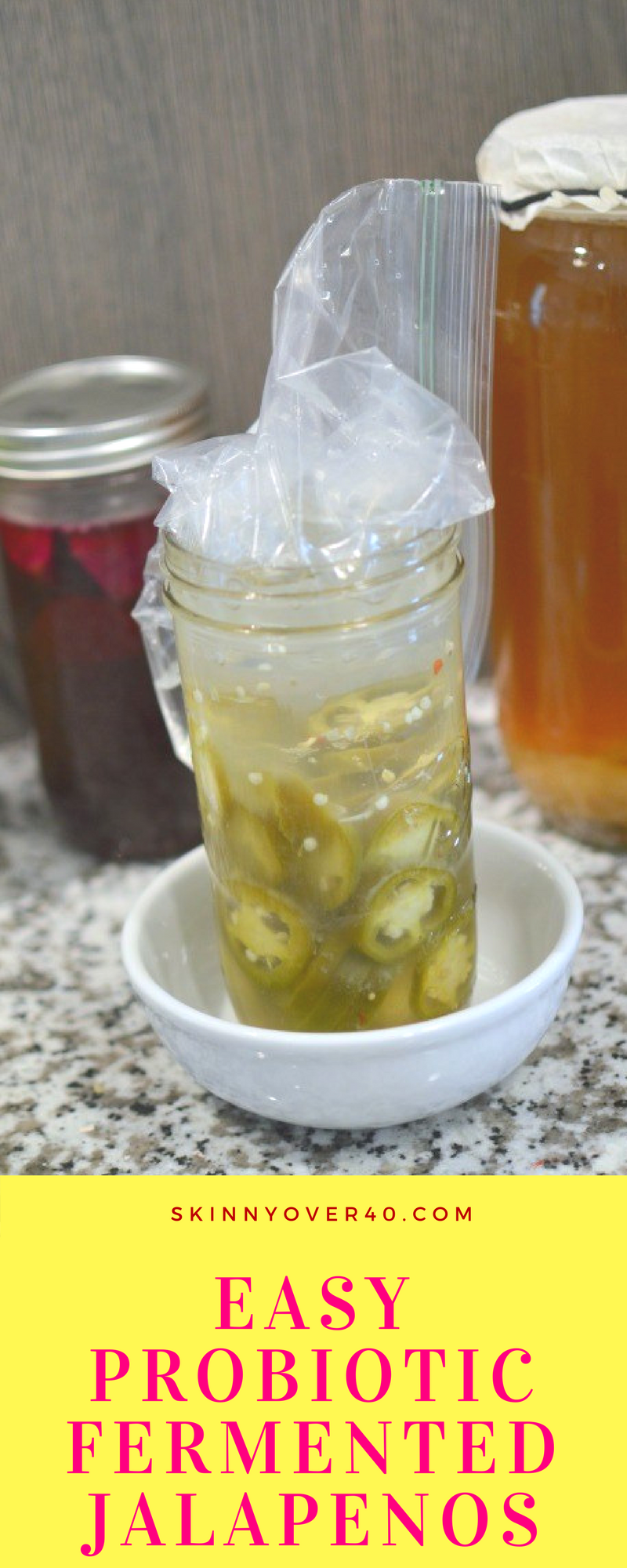 Probiotic Fermented Jalapenos are the perfect snack when made from scratch.They relieve bloating and help with weight loss. 