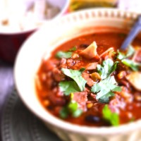 Skinny Chicken Tortilla Soup Recipe