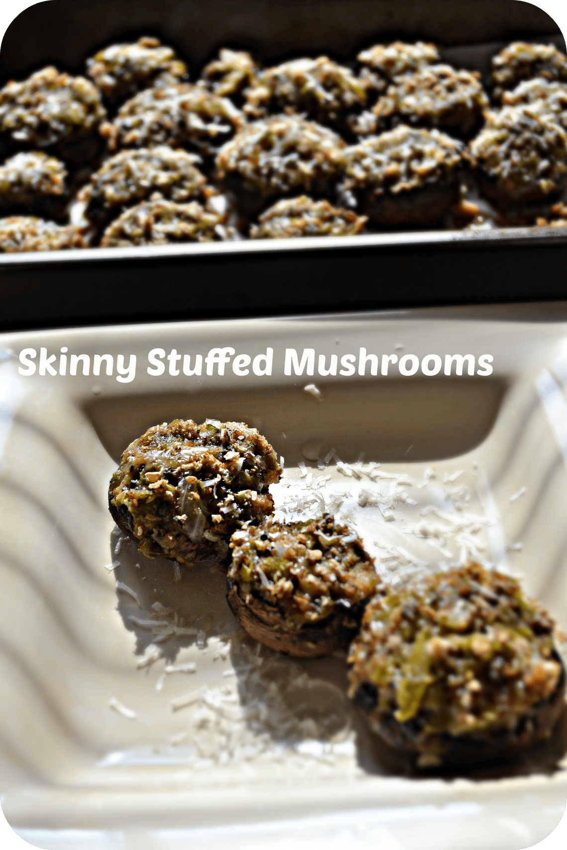 Skinny Stuffed Mushrooms