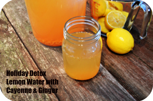 LEMON CAYENNE GINGER DETOX WATER