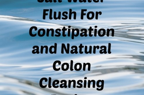 Salt Water Flush