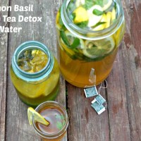 Lemon Basil Green Tea Detox Water