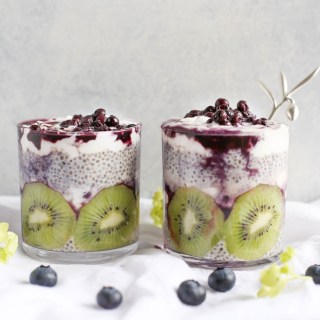 Chia Seed Blueberry Kiwi Probiotic Breakfast