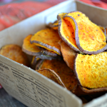 Low Calorie Spicy Baked Sweet Potato Chips
