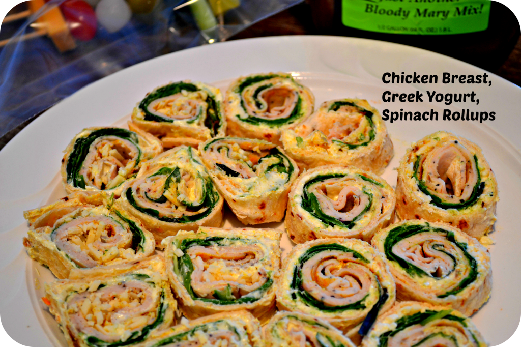 Chicken, Greek Yogurt and Spinach Roll ups | skinnyover40.com